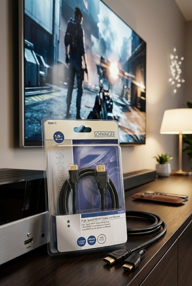 Schwaiger HDMM 15 High Speed HDMI Kabel mit Ethernet